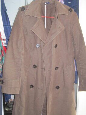 The Gap Coffe Brown Tone Fashion Trench Coat - Size XS Womens.